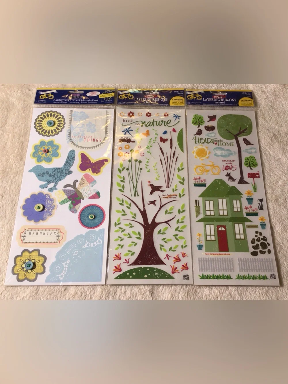 Layering Rub-Ons Home & Nature Sticker